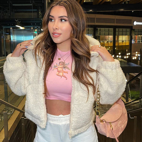 Cardigan polaire Curto com Capuz