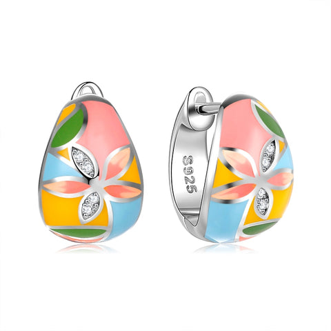 Brincos Padrão Clássico 925 Silver