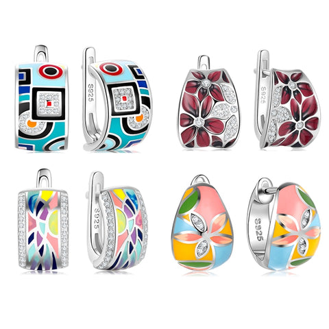 Brincos Padrão Clássico 925 Silver